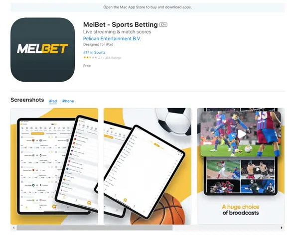 melbet iOS